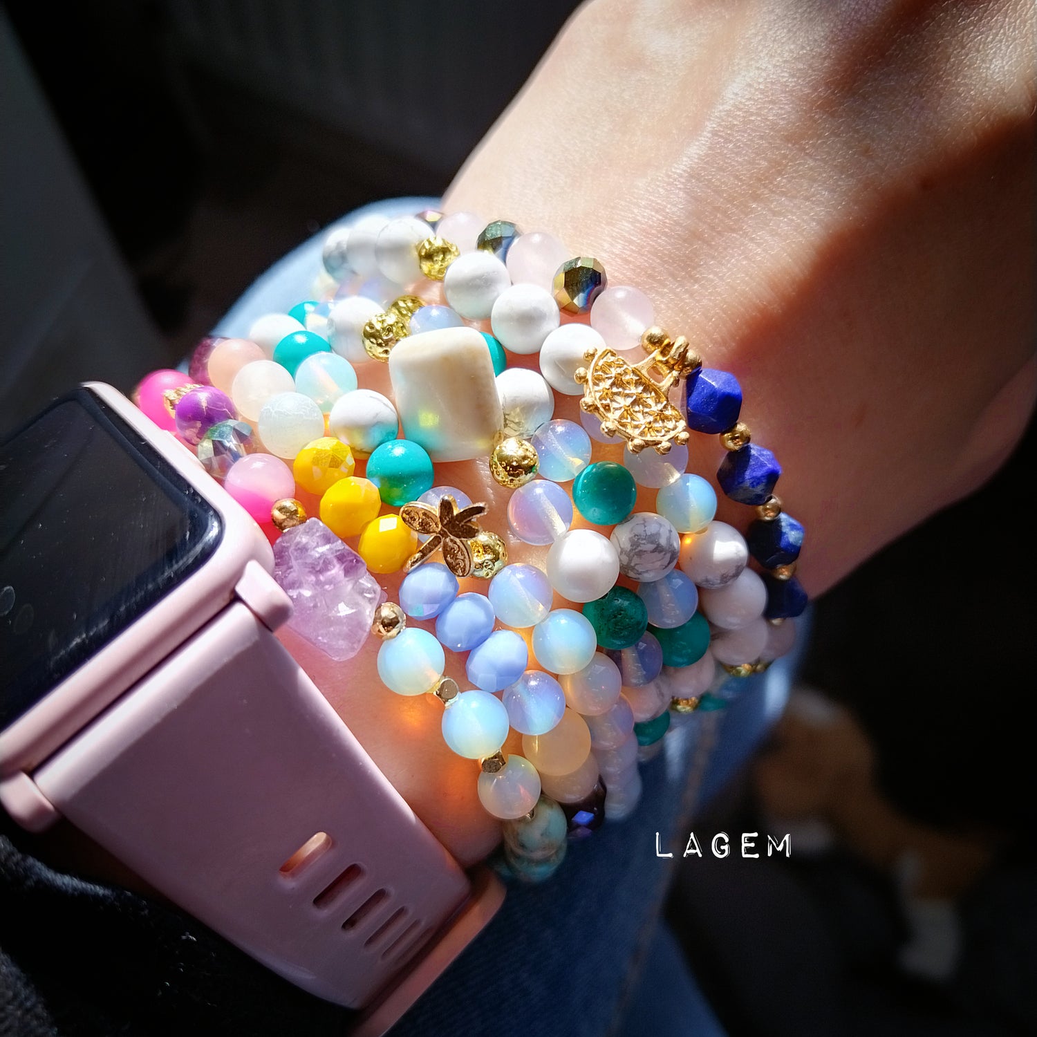 Gemstone Beaded Bracelets | 6mm Semi-precious Jewellery