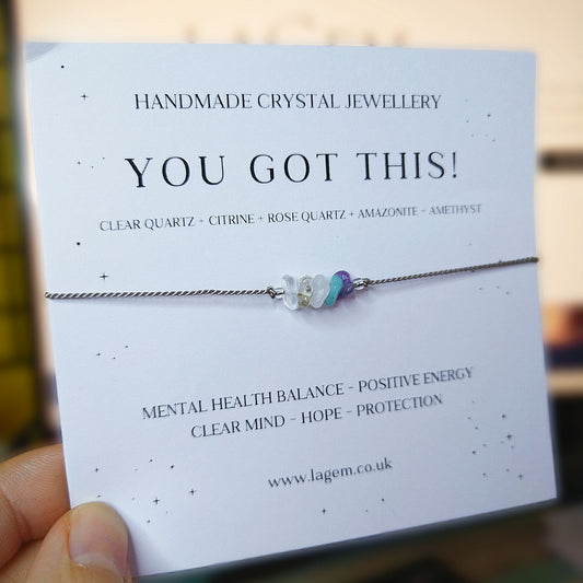 You got this crystal bracelet UK Mental health support gift