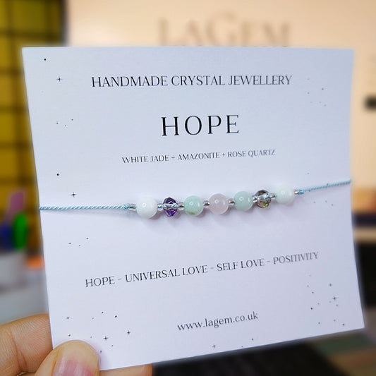 Hope crystal bracelet UK
