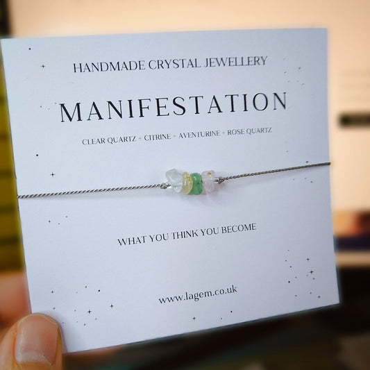 Manifestation crystal bracelet UK