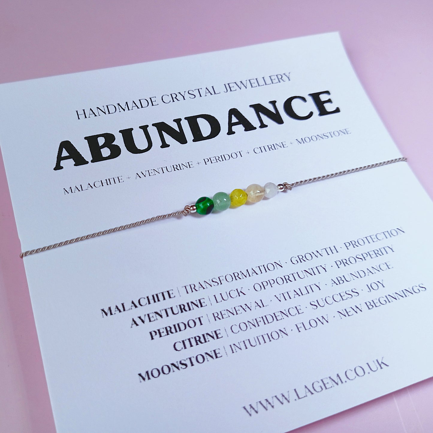 ABUNDANCE CRYSTAL BRACELET UK