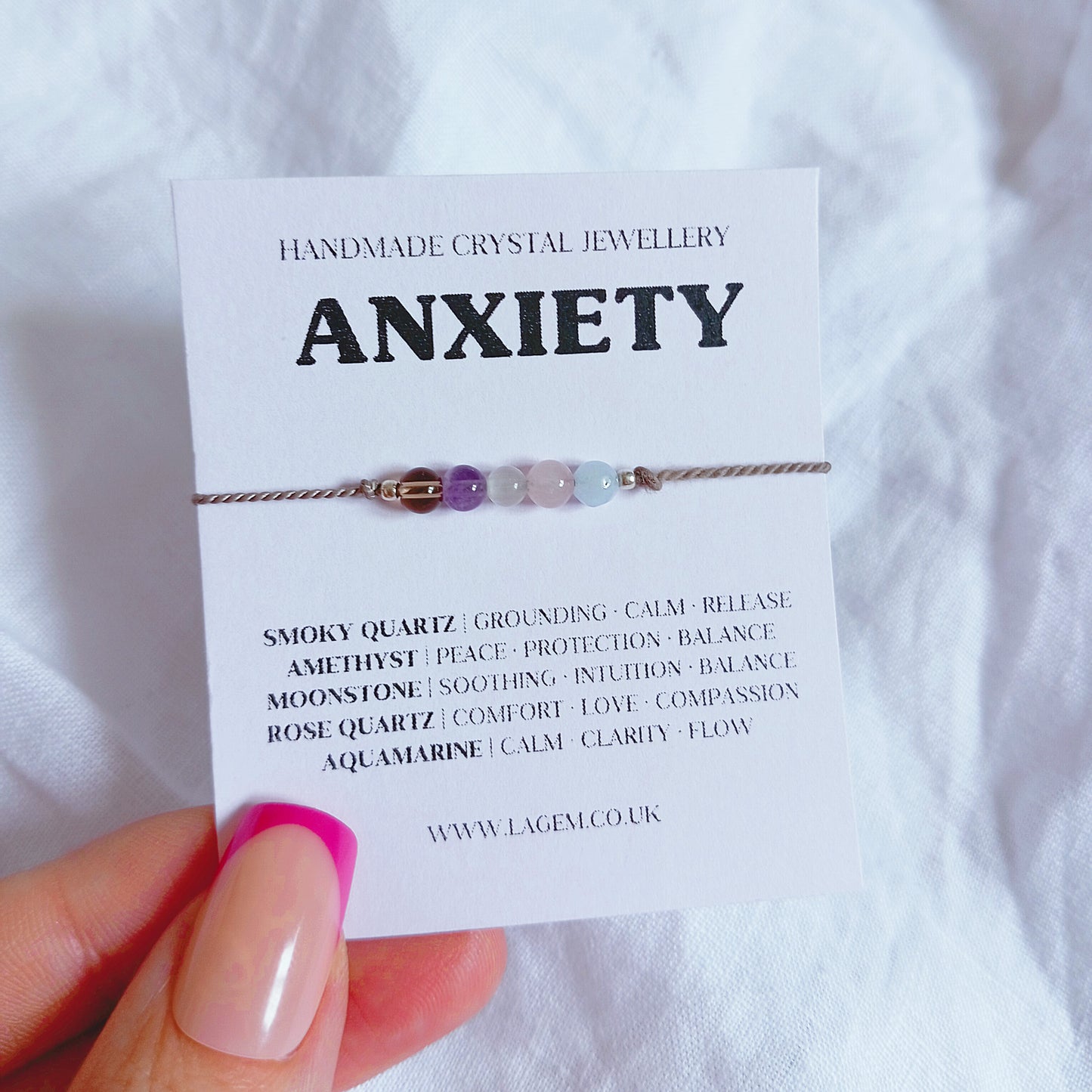 Anxiety Crystal Bracelet UK β Calming & Stress Relief Jewellery