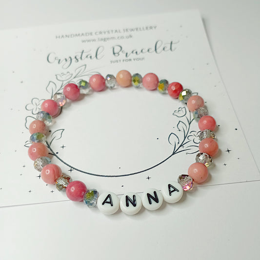 Name Crystal Bracelet UK
