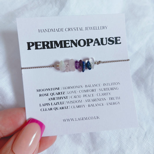 Perimenopause Crystal Bracelet | Dainty Jewellery Gift