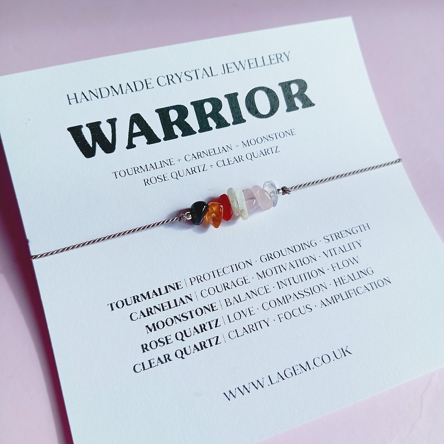 Warrior Crystal Bracelet Gift | Thinking of You Gift |