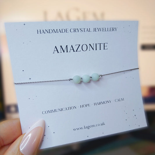Custom Crystal Bracelet ♡ Gemstone Minimalist Jewellery