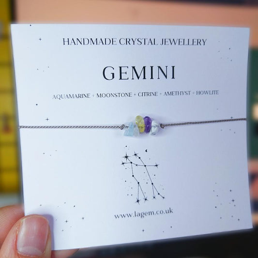 Gemini crystal bracelet UK