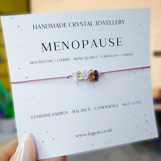 Menopause crystal bracelet UK