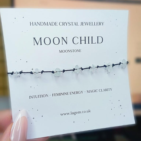 Moon child crystal bracelet Uk