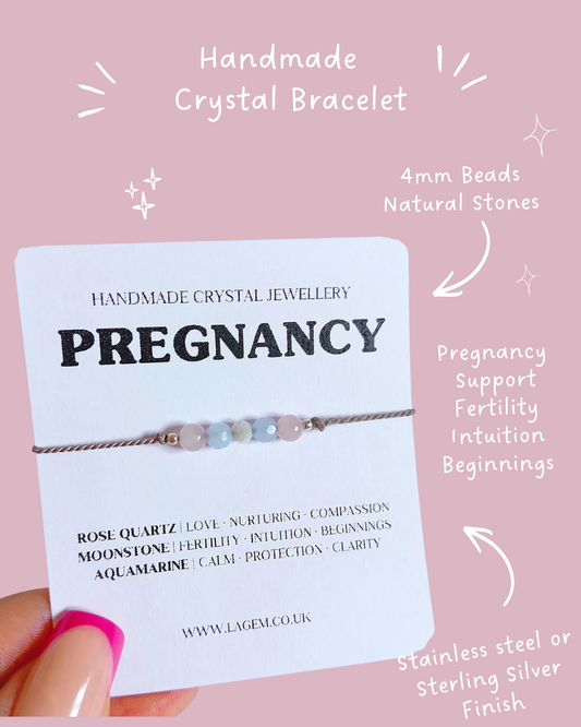 Pregnancy & Fertility Crystal Bracelet – Love, Calm & Emotional Support