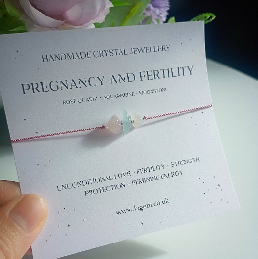 pregnancy and fertility crystal bracelet UK
