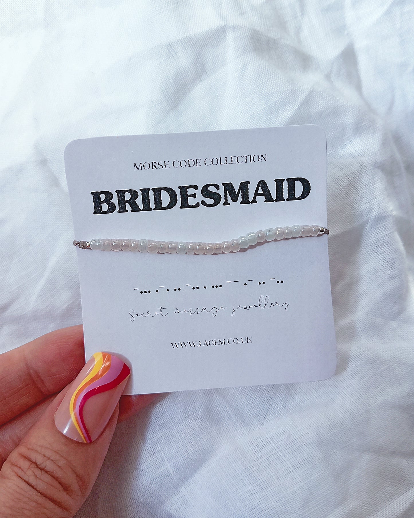 Custom Morse Code Bracelet | Secret Message Jewelry