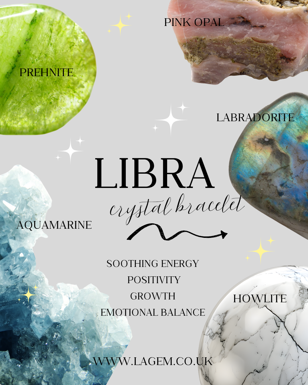 ZODIAC CRYSTAL BRACELET | LIBRA