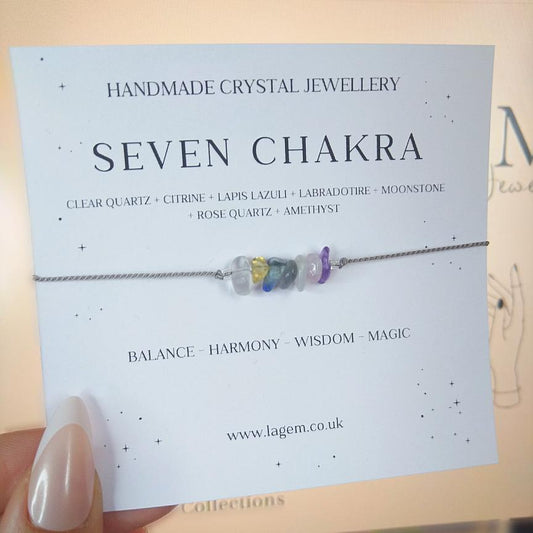 Seven Chakra Crystal Bracelet UK