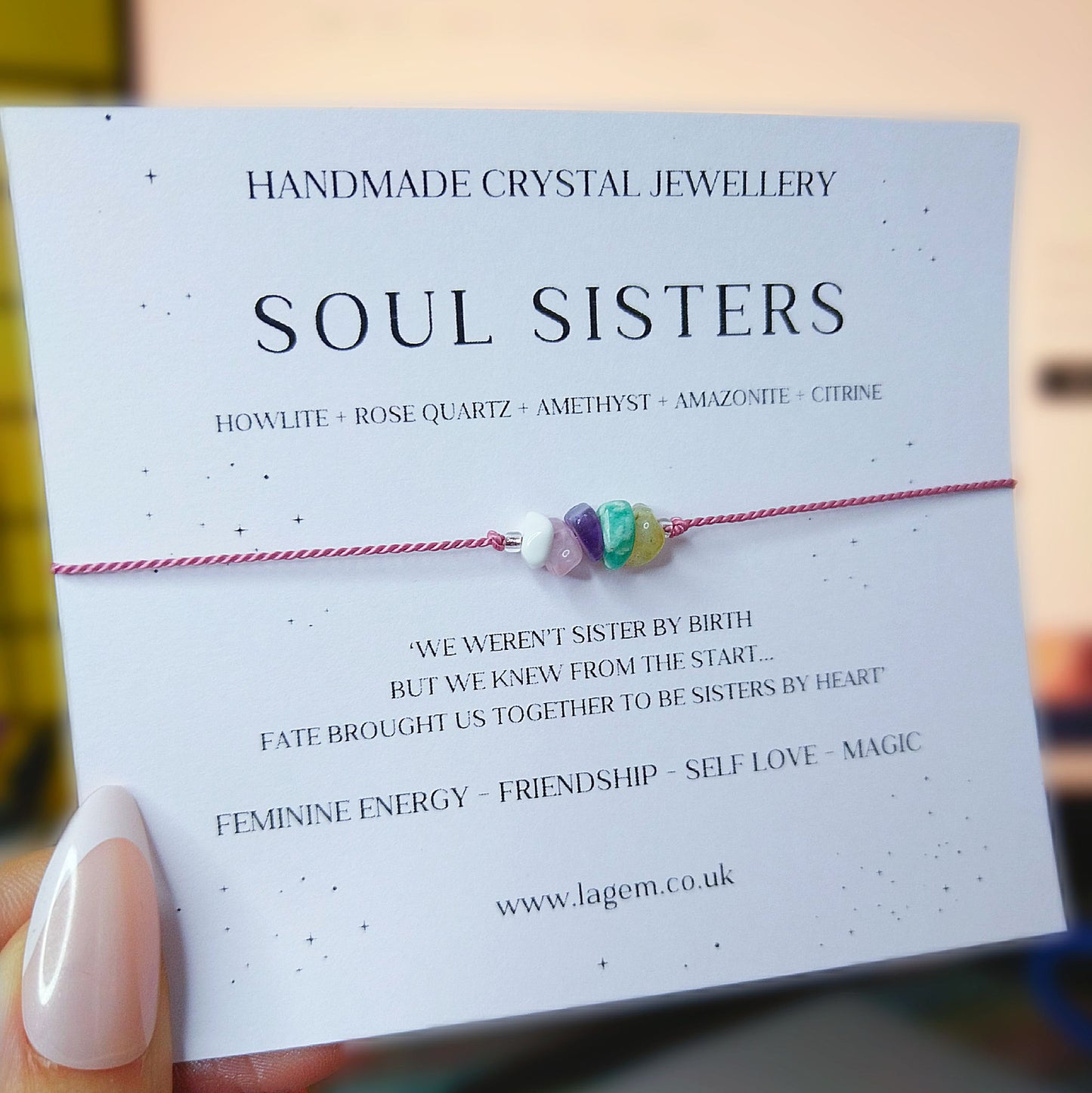 Soul sister crystal bracelet UK