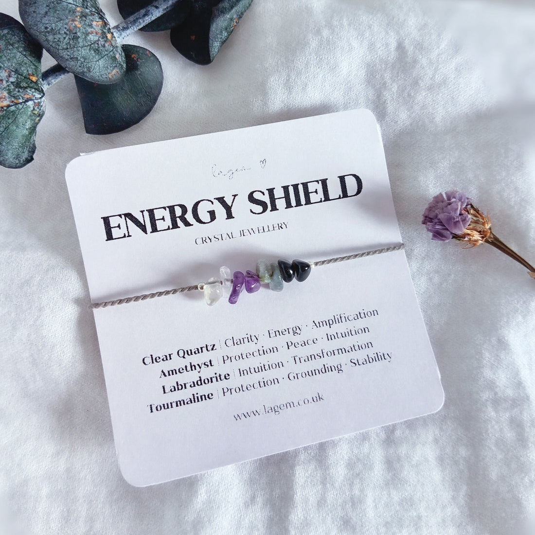 Energy Shield Crystal Bracelet: A Daily Ritual for Protection, Clarity &  Balance