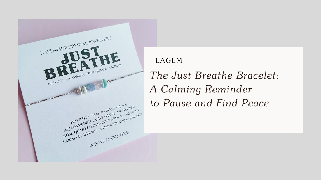 The Just Breathe Bracelet: A Calming Reminder to Pause and Find Peace