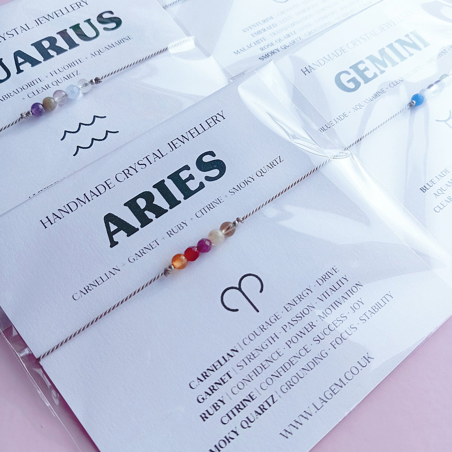 Zodiac Crystal Bracelets