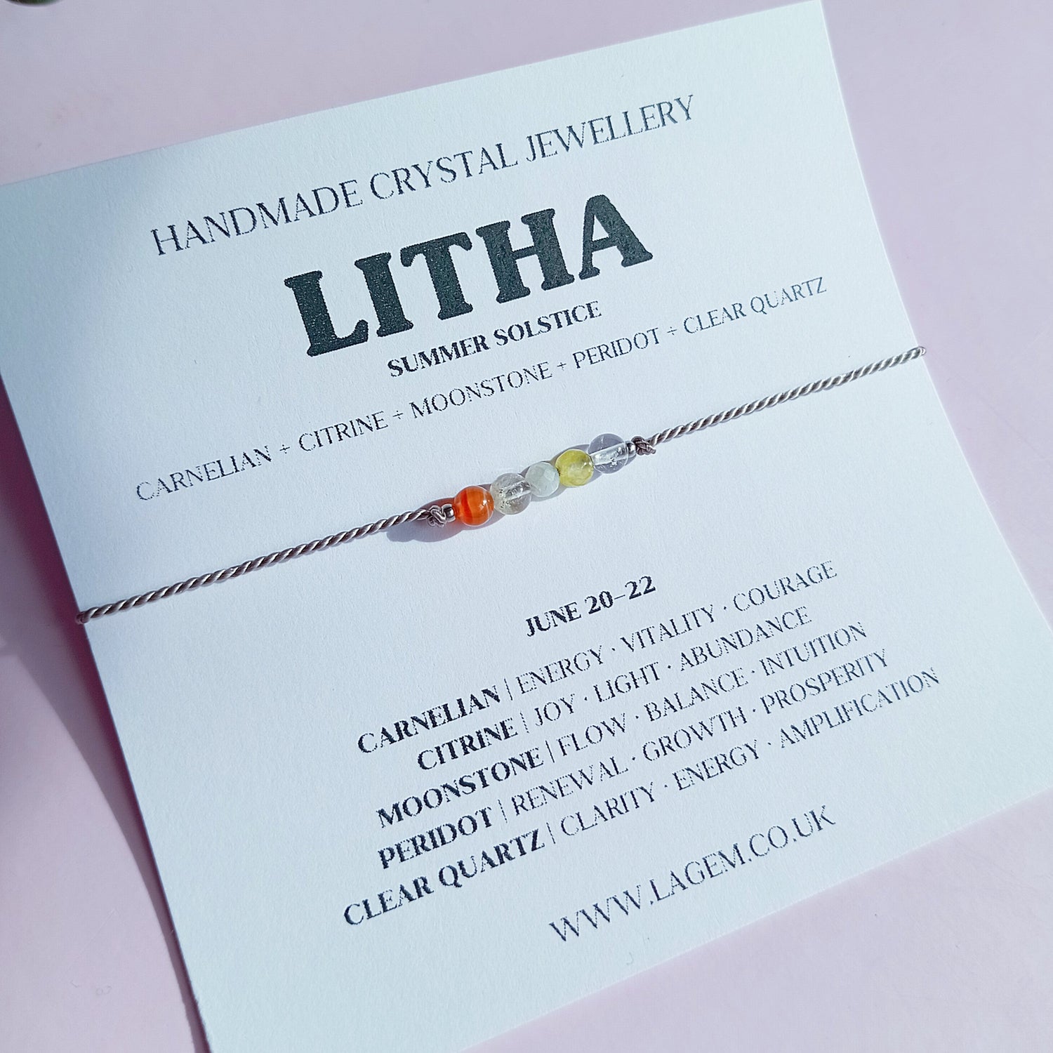 Seasonal Magical Witchy Crystal Bracelets