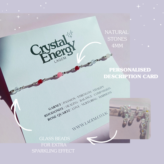 Custom crystal bracelet 4mm 