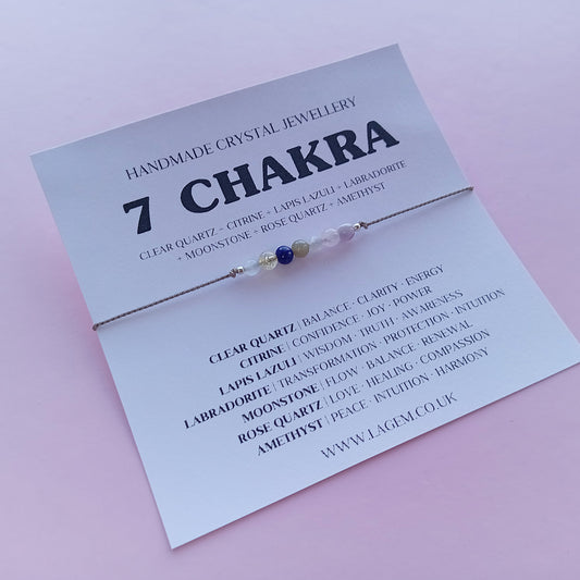 seven chakra crystal bracelet uk