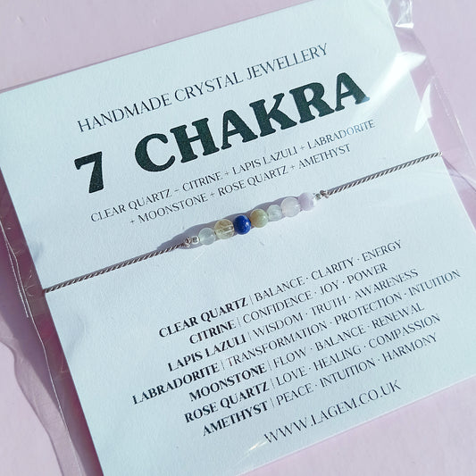 seven chakra crystal bracelet uk