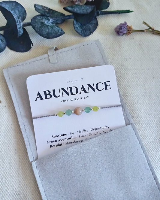Abundance Crystal Bracelet | Success Wealth Bracelet, Prosperity