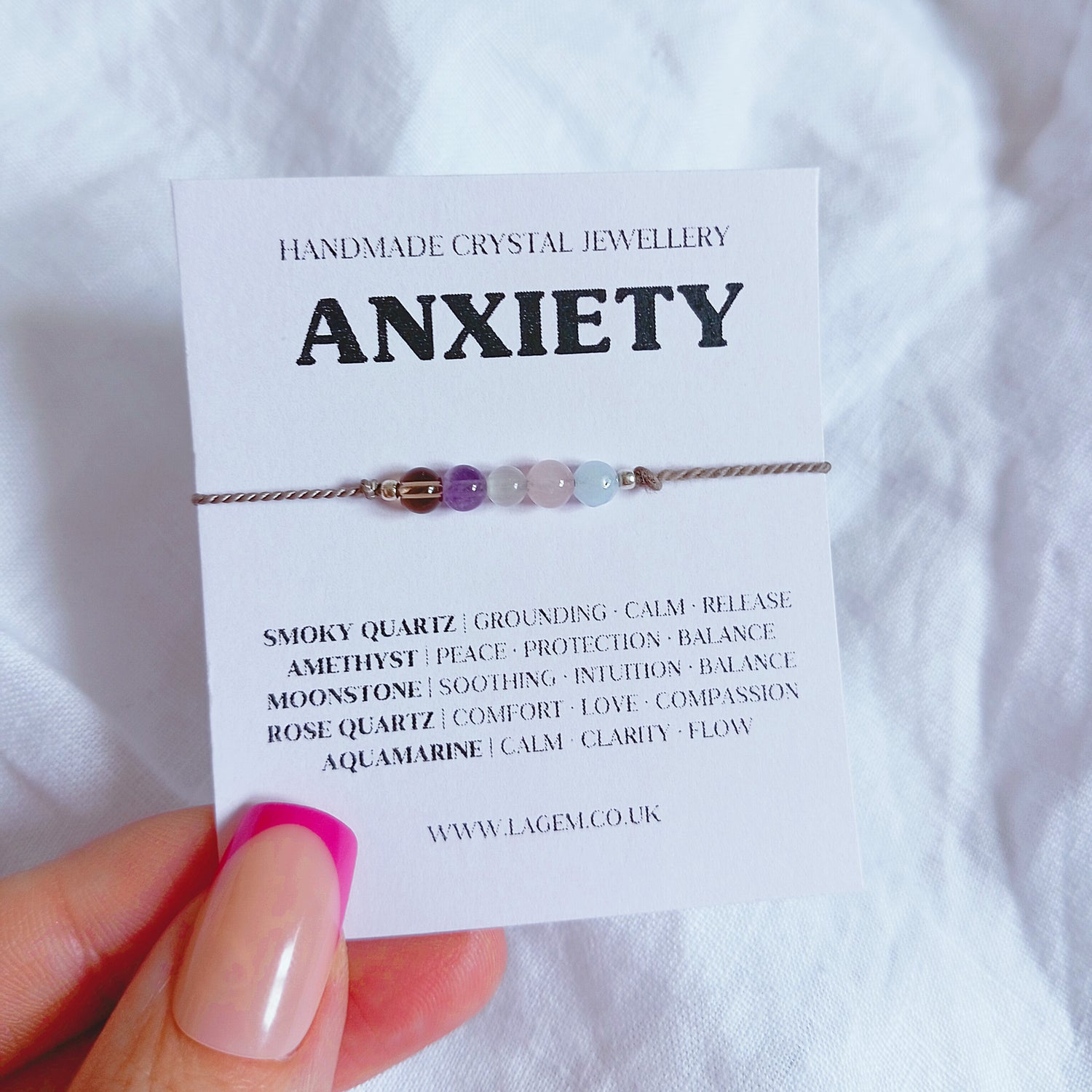 Anxiety Crystal Bracelet UK – Calming & Stress Relief Jewellery