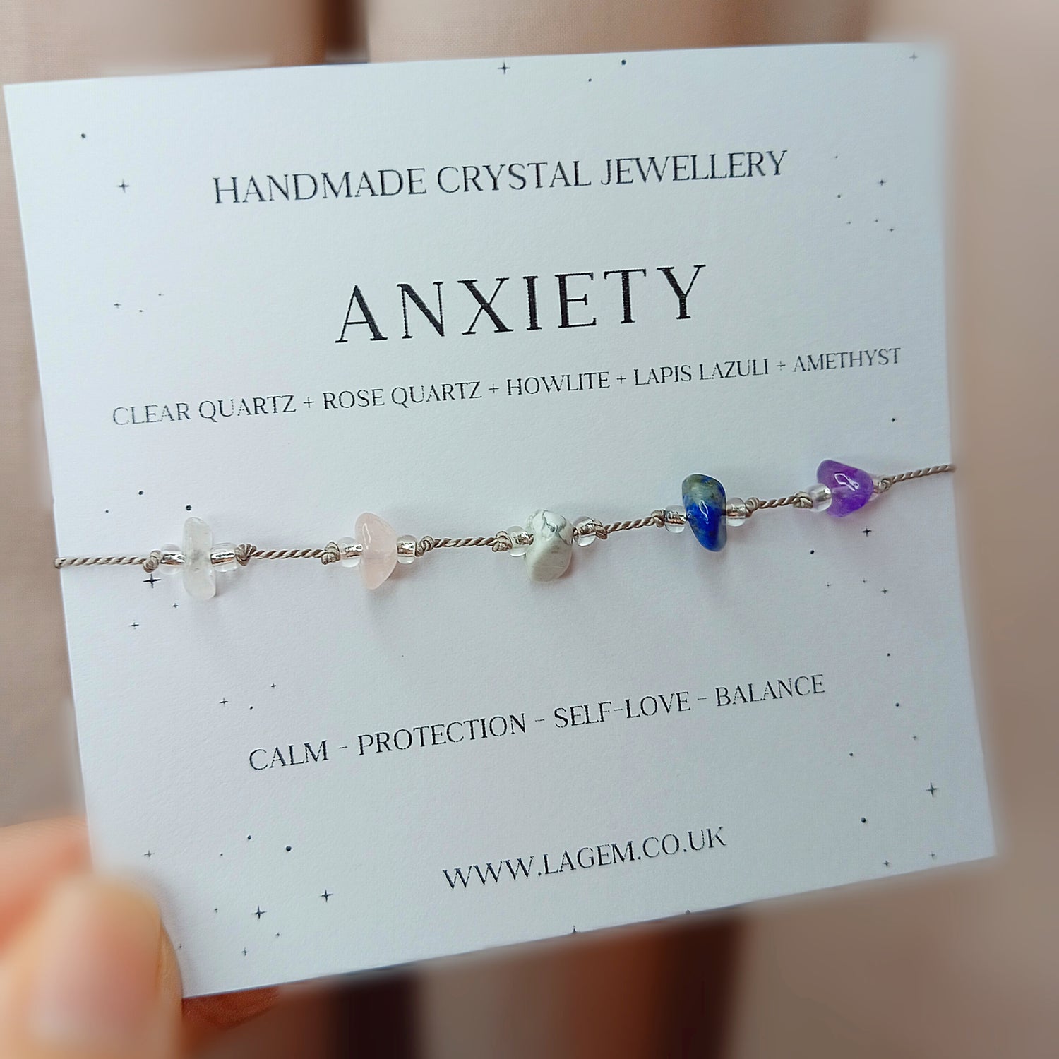 Anxiety Crystal Bracelet UK lagem