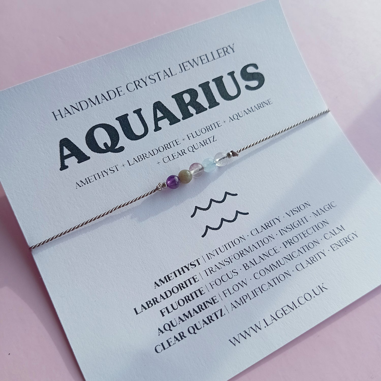 Aquarius Crystal Bracelet
