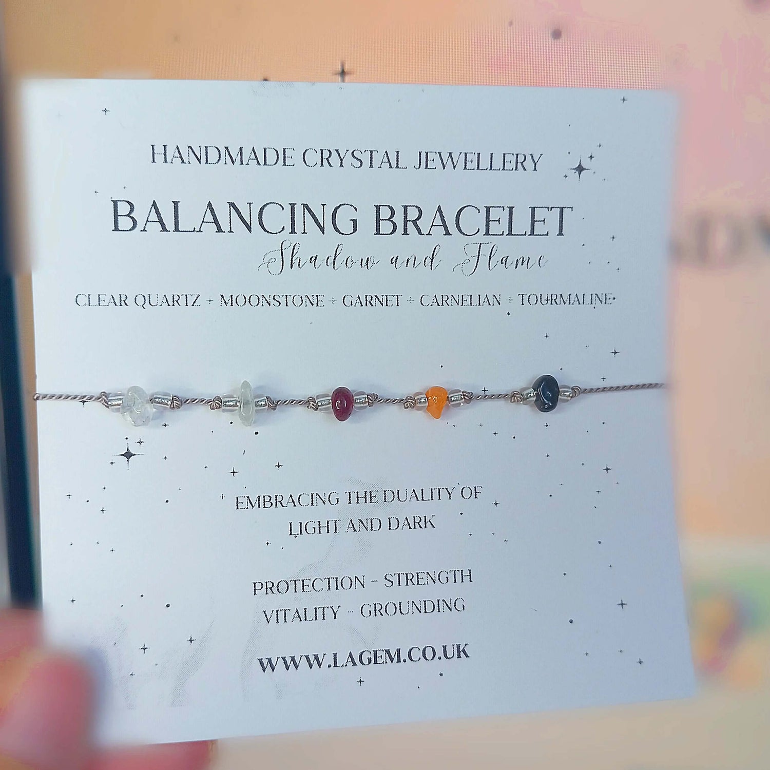 Balancing crystal bracelet LAGEM UK Jewellery 