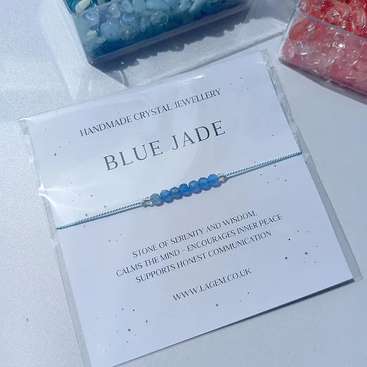 BLUE JADE CRYSTAL BRACELET