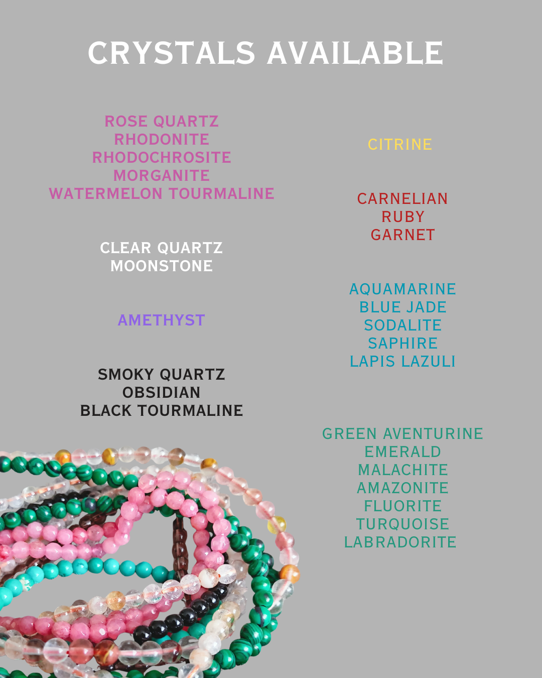 Crystal Bracelet – Design Your Own Crystal Bracelet 4mm