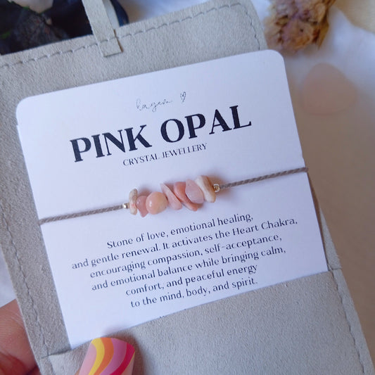 Custom Chips Crystal Bracelet | Dainty Raw Gemstone Jewellery