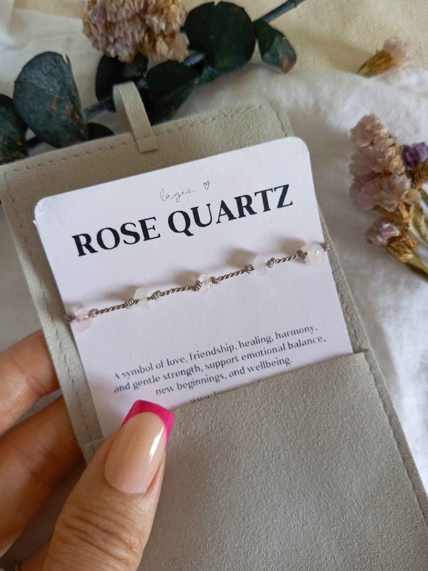 Custom Crystal Bracelet | Knotted Raw Gemstone Jewellery 