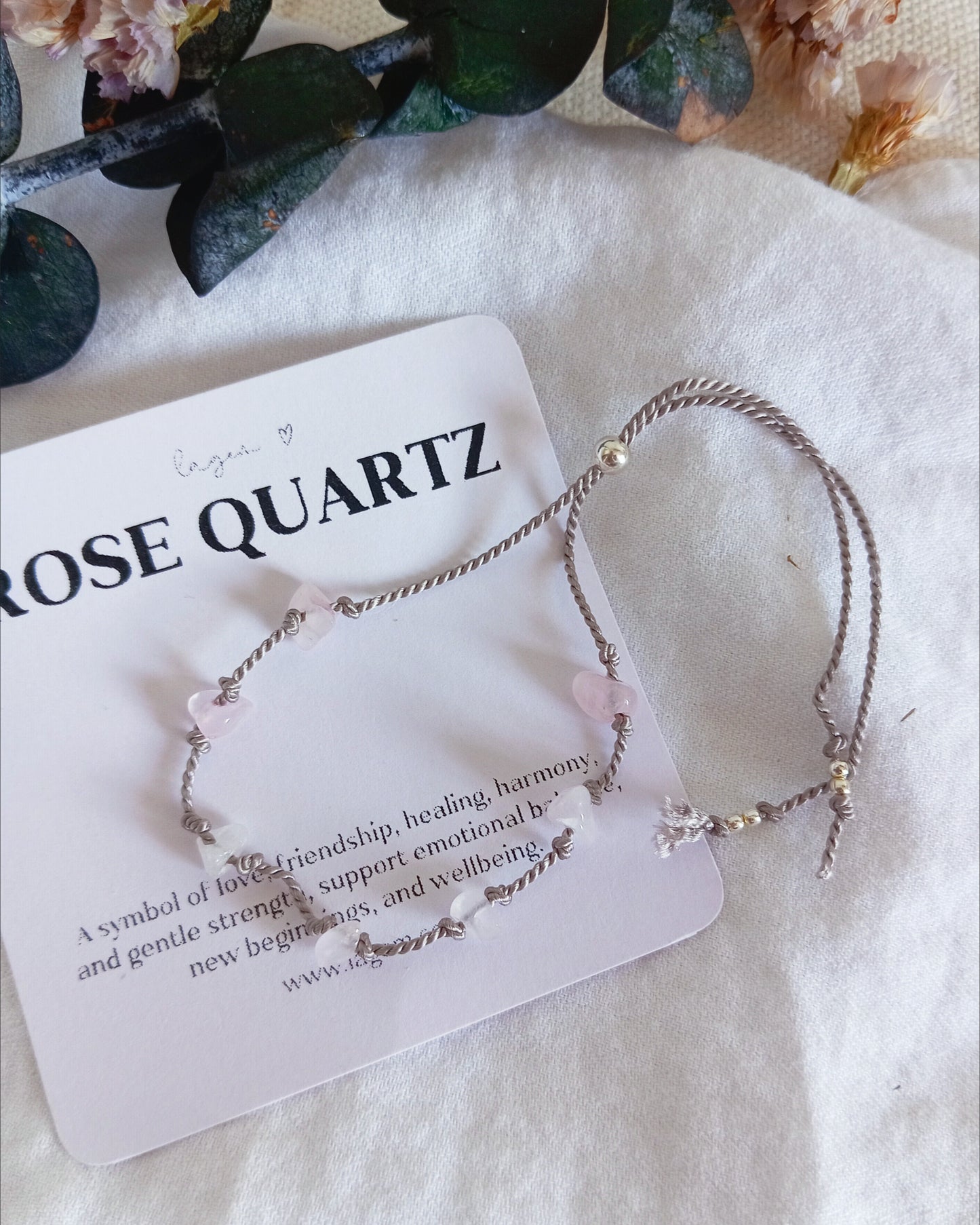 Custom Crystal Bracelet | Knotted Raw Gemstone Jewellery 