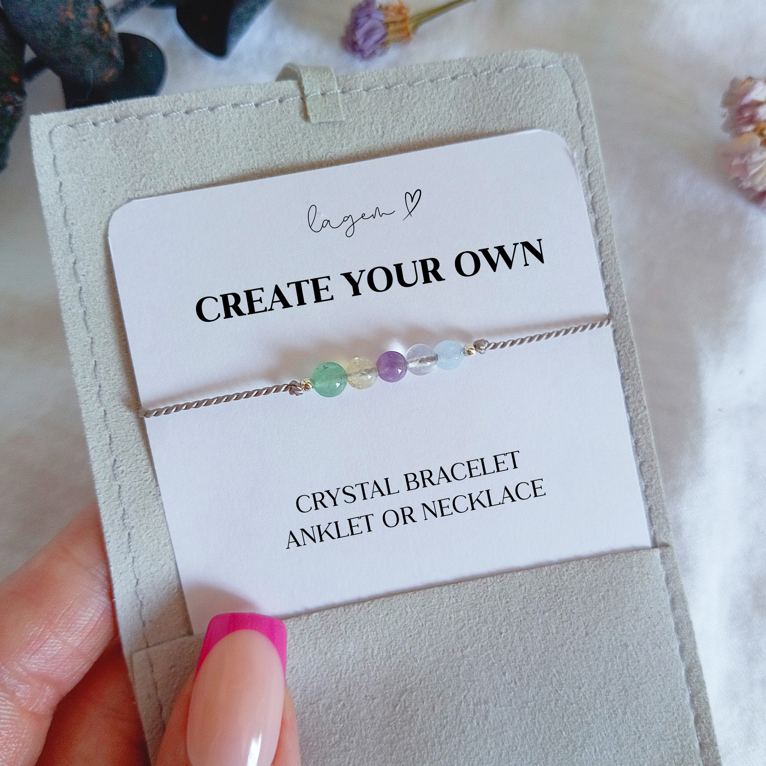 Custom Crystal Bracelet UK – Personalised Gemstone Jewellery | 4mm Beads