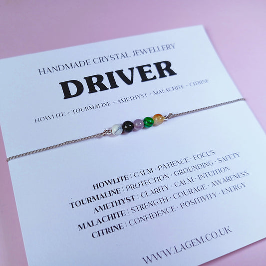 DRIVER CRYSTAL BRACELET GIFT UK