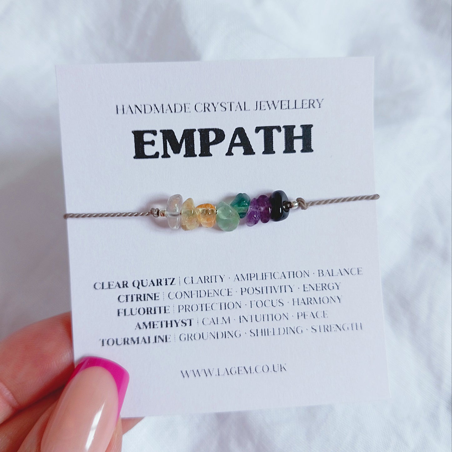 Empath Crystal Bracelet UK – Emotional Balance & Protection Jewellery