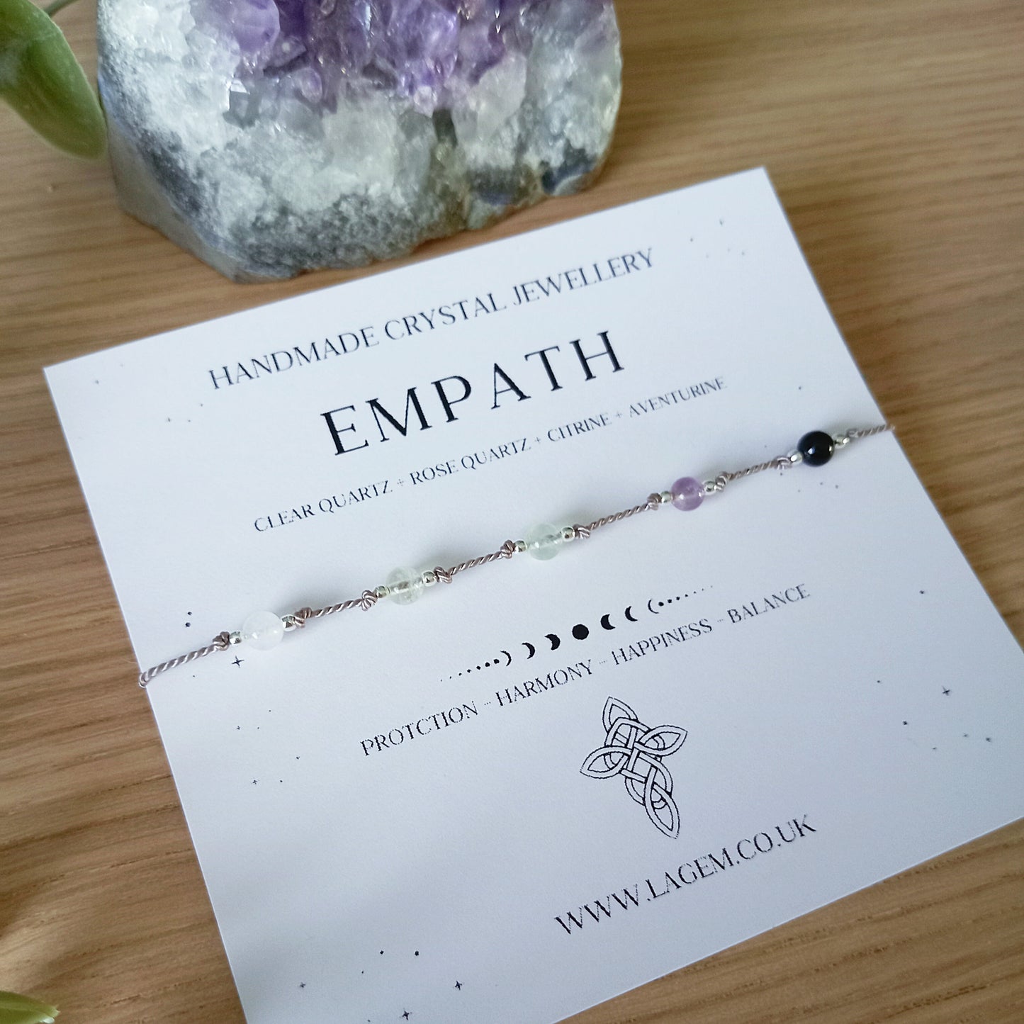 Empath Protection Crystal bracelet UK