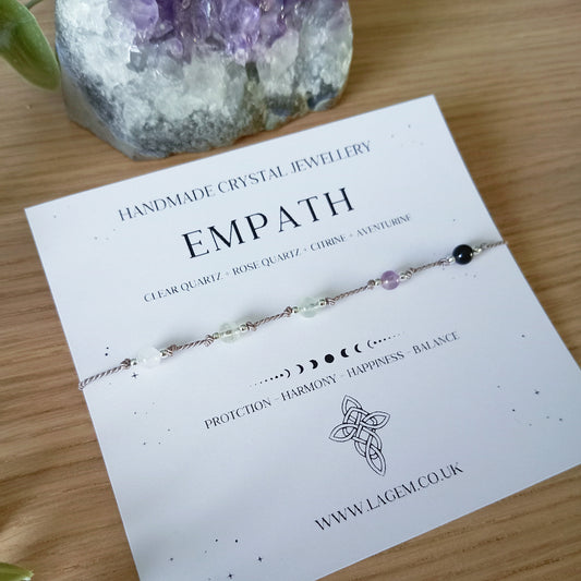 Empath Protection Crystal bracelet UK