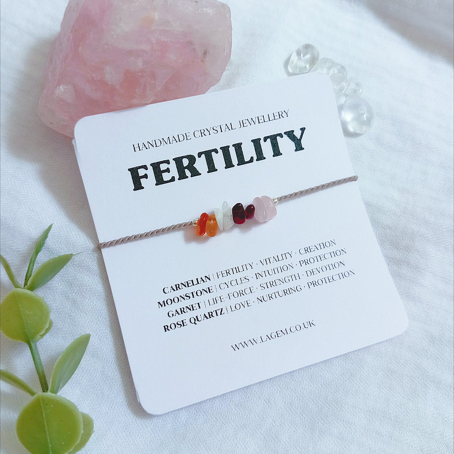Fertility Crystal Bracelet UK – TTC, IVF & ICSI Support Jewellery