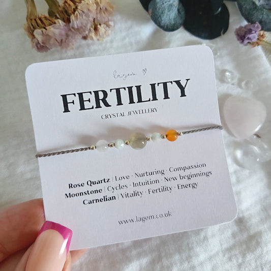 Fertility Crystal Bracelet | IVF ICSI TTC Support