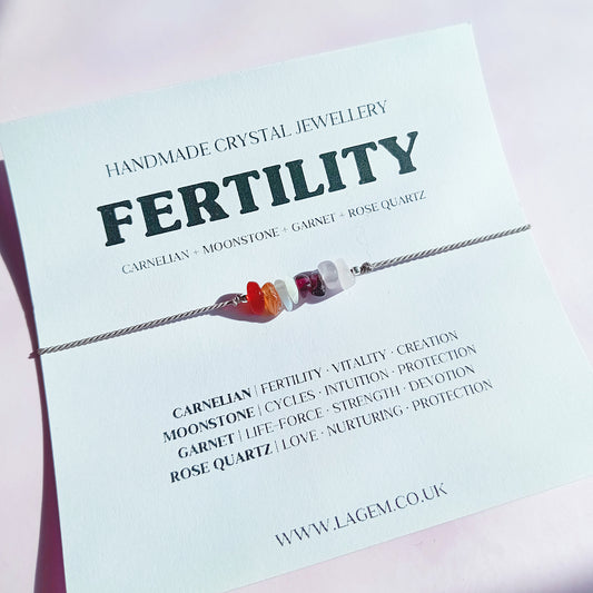 Fertility Crystal Bracelet | IVF ICSI TTC Support gift jewellery UK