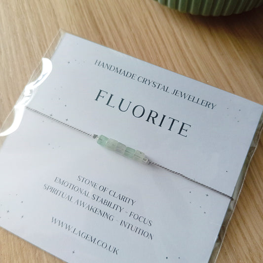 Fluorite Crystal Bracelet 