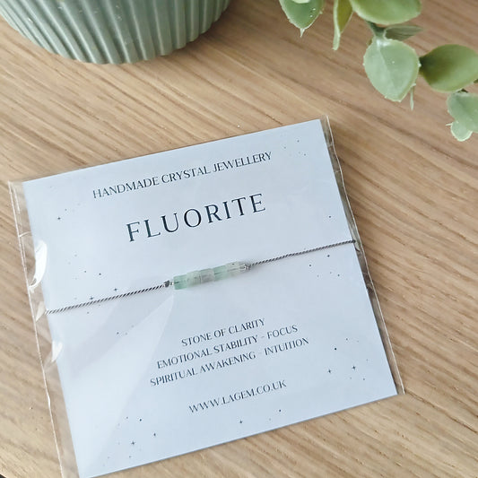 Fluorite Crystal Bracelet