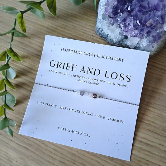 GRIEF LOSS CRYSTAL BRACELET UK