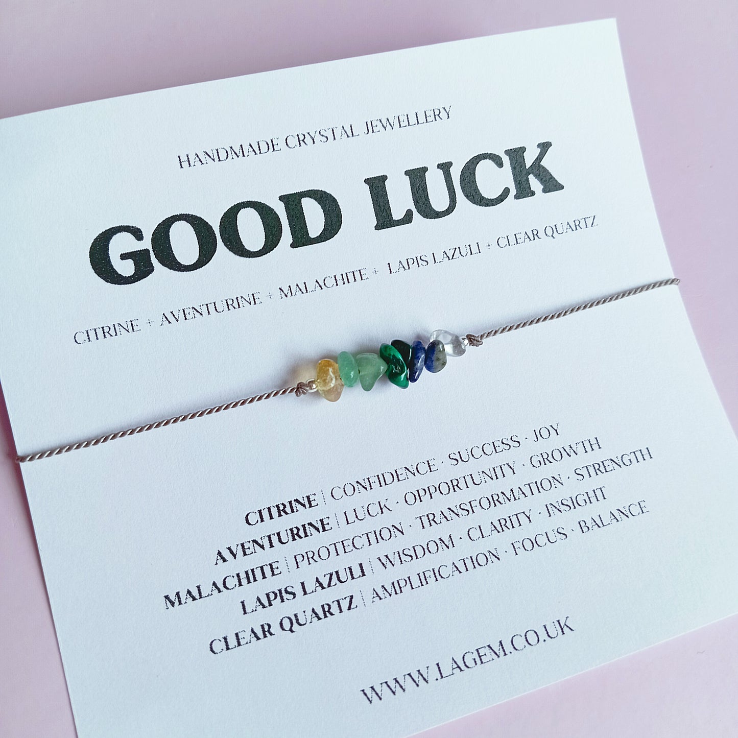 Good Luck Crystal Bracelet