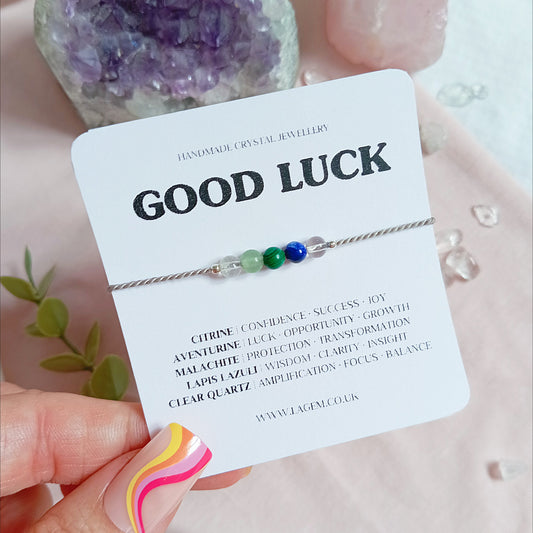 Good Luck Crystal Bracelet – Positive Energy, Confidence & New Opportunities