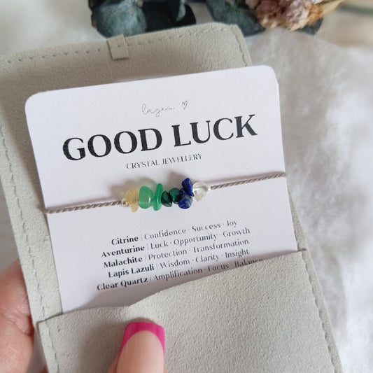 Good Luck Crystal Bracelet | Exam Success Gift
